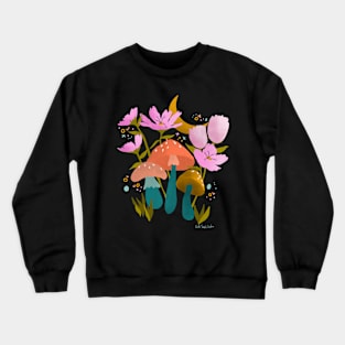 Mushrooms and Flowers Crewneck Sweatshirt